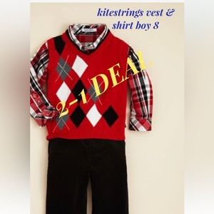 2-1 DEAL kitestrings red checked vest and top boy 8